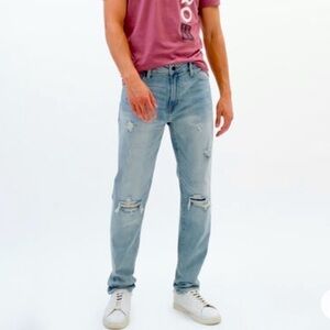 Aeropostale Athletic Skinny Distressed Jeans